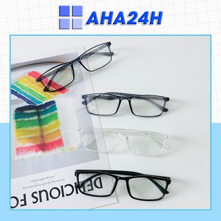 Mắt kính thời trang AH154 giả cận gọng dẻo form Hàn Quốc nam nữ đẹp giá rẻ