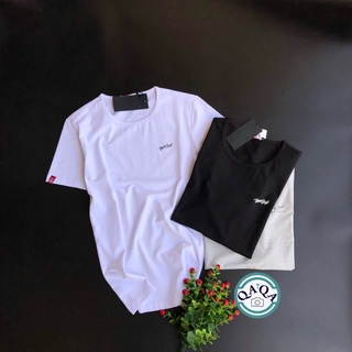 Áo thun nam cổ tròn vải cotton co giãn, dày dặn