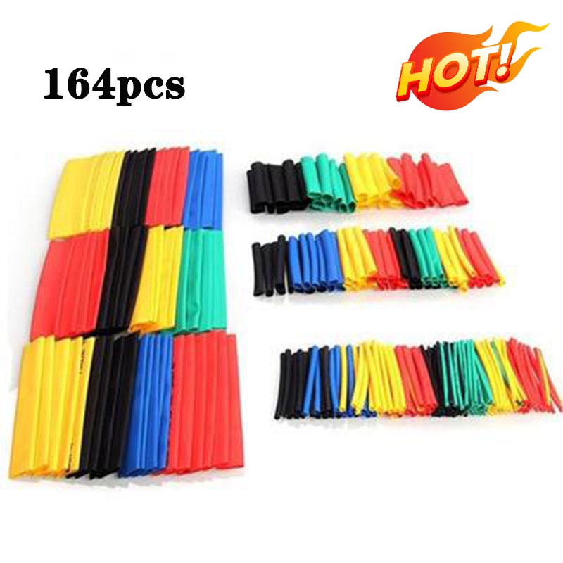 Set 164 ống co nhiệt Polyolefin để bảo vệ dây điện