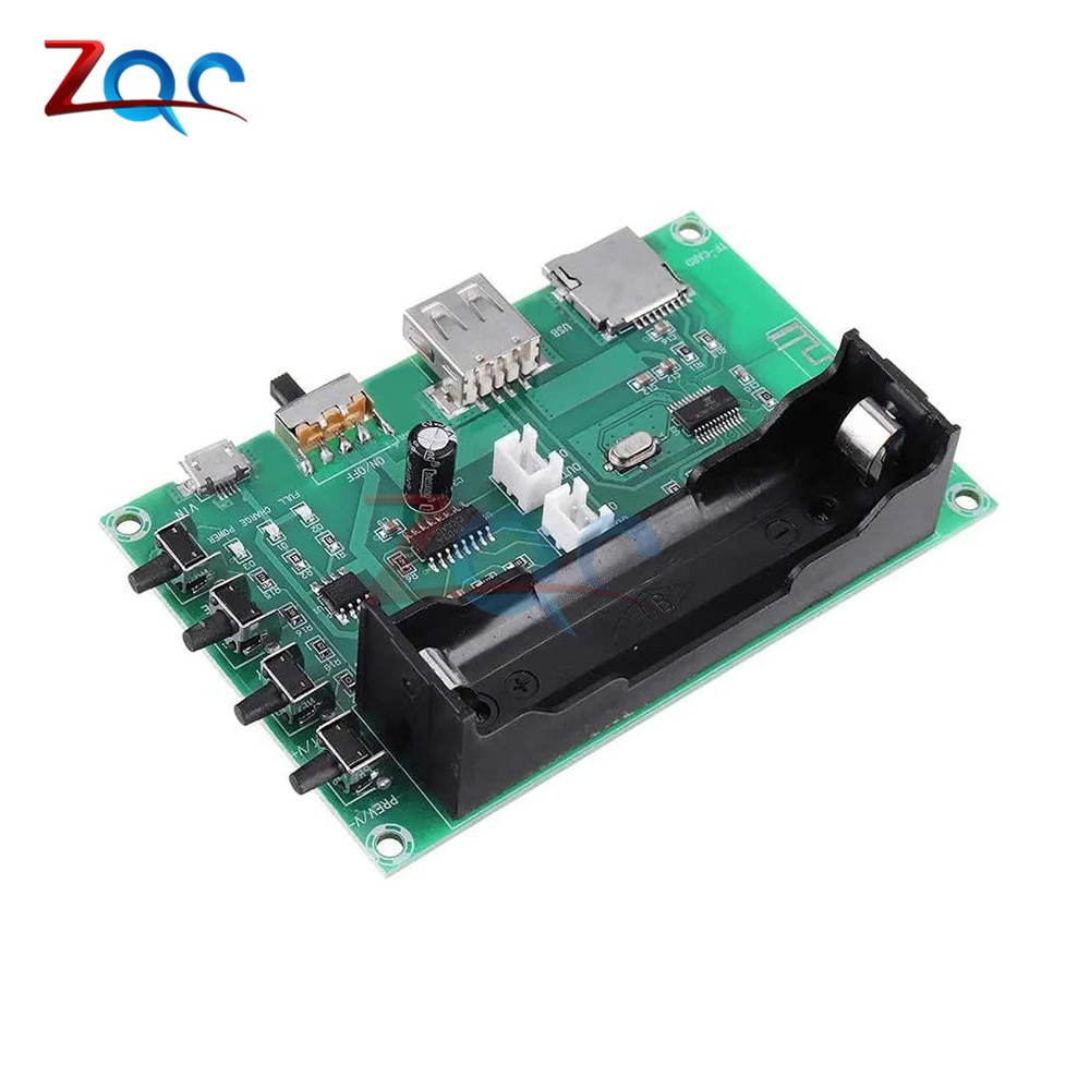 Mô Đun Khuếch Đại Âm Thanh PAM8403 5W + 5W 18650 Hỗ Trợ Thẻ TF DC 5V