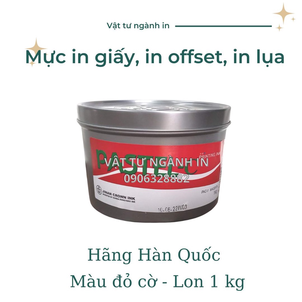 Mực in offset, in lụa trên giấy hiệu Pastel-C của hãng Hàn Quốc