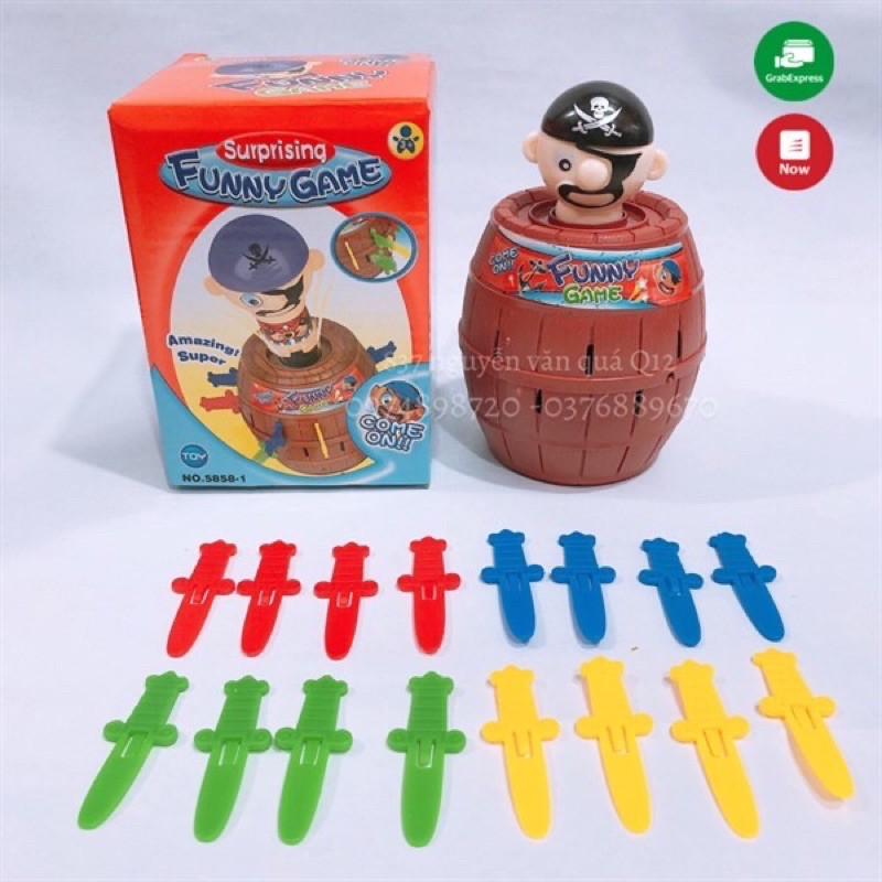 [Siêu rẻ] Hộp đồ chơi đâm hải tặc chơi đội nhóm size nhỏ cho bé 5858-1