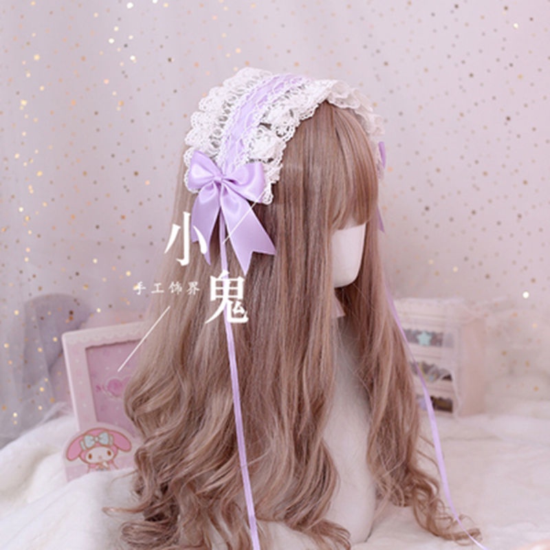 Băng Đô Ren Hoa Phong Cách Lolita Dễ Phối Đồ Cho Nữ