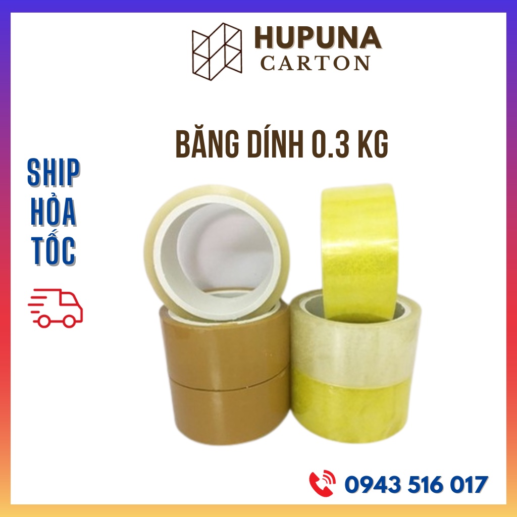 Băng dính 0,3kg lõi mỏng, băng keo giá rẻ Hà Nội