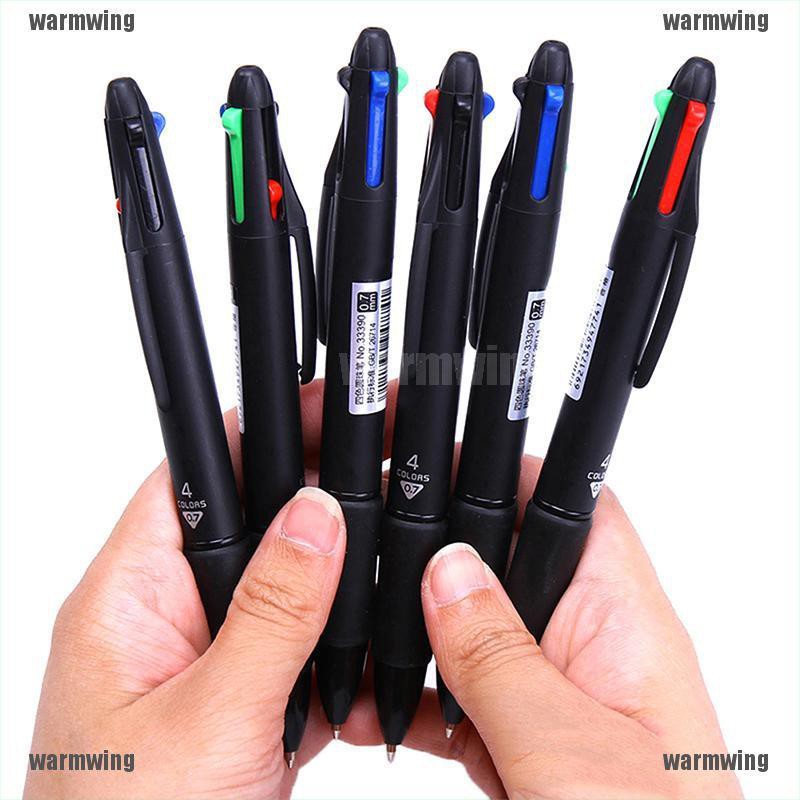 Bút Bi 4 Trong 1 Ngòi 0.7mm Nhiều Màu