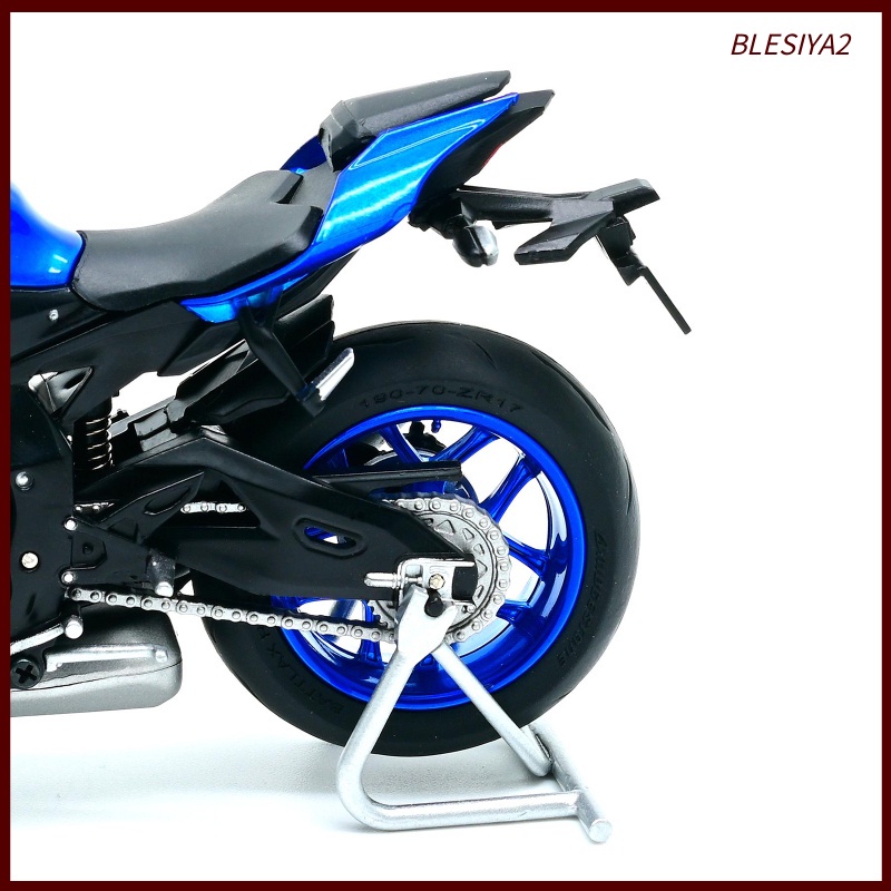 Blue 1/18 Motorcycle Bike Model Yamaha YZF-R1 Motorbike Gift w/ Display Box