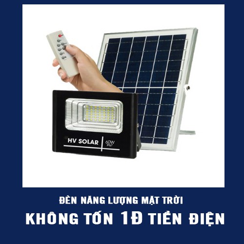 [GIÁ HỦY DIỆT] Đèn pha cao áp năng lượng mặt trời HVS98 60W