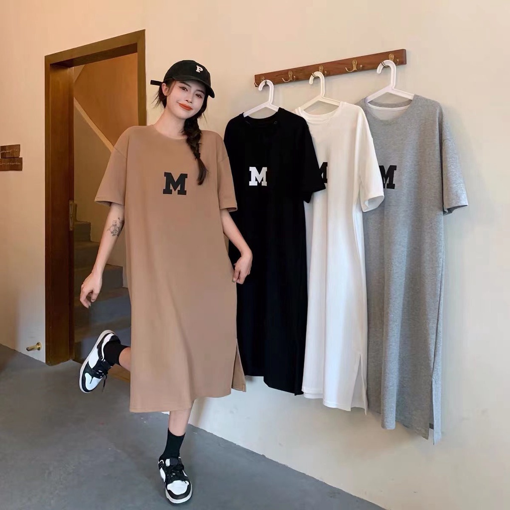 Đầm Ngủ Dài Dáng Rộng Tay Ngắn Phong Cách Hàn Quốc Thời Trang Mùa Hè Mới Cho Nữ