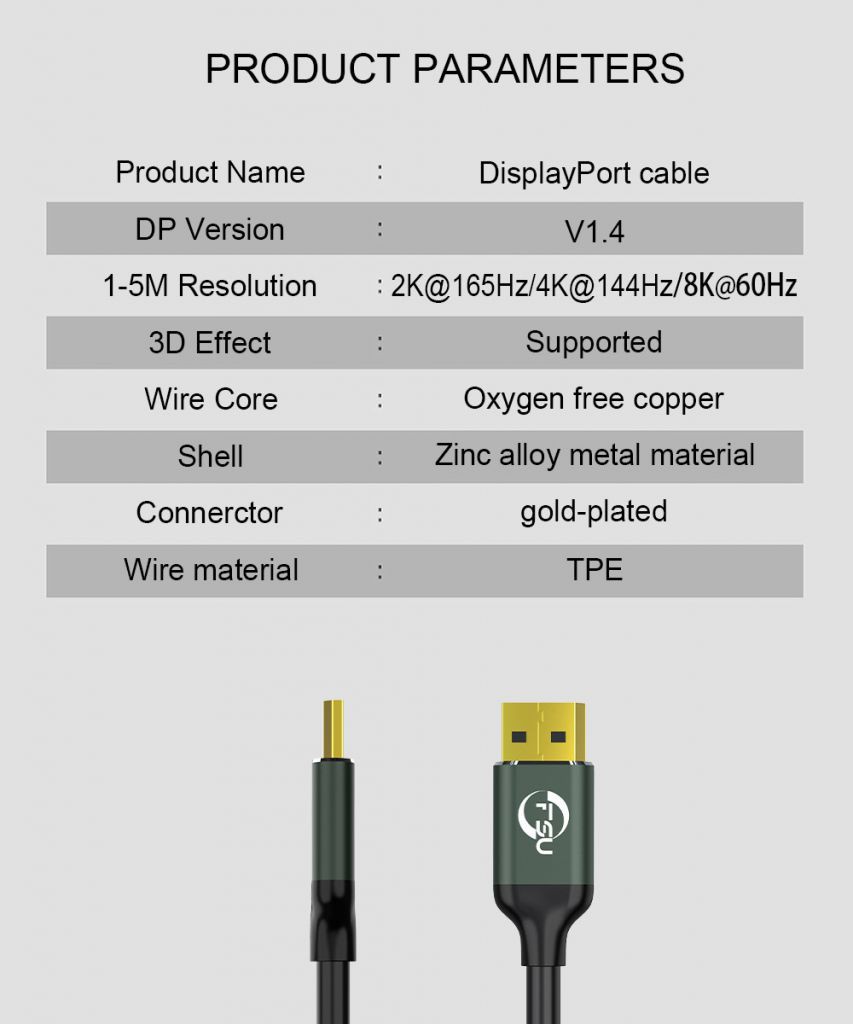 Cáp Chuyển Đổi Displayport 1.4 8k 4k Hdr 144hz 60hz 165hz Dp Sang Dp 1.4 Display Port 8k 4k Hdr 165hz 60hz