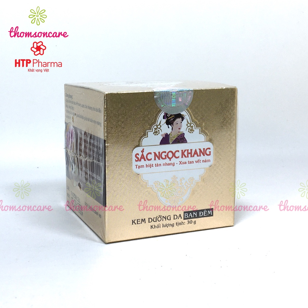 Kem Sắc Ngọc Khang ban đêm hũ 10g 30g - giảm nám, tàn nhang, chăm sóc da của Hoa Thiên Phú dùng buổi tối