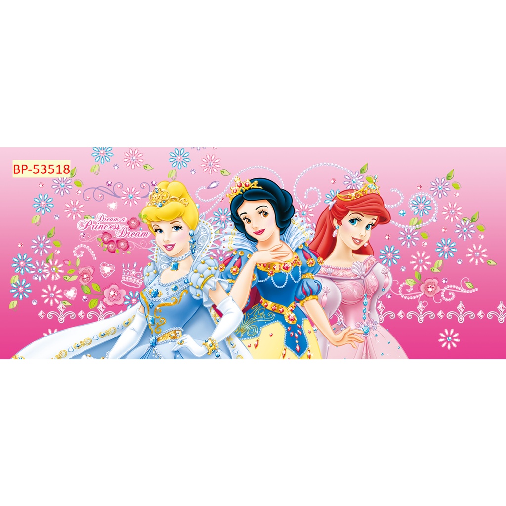 Tranh Dán Tường Phòng Trẻ Em Hình Công Chúa tặng kèm keo dán, dụng cụ treo theo yêu cầu