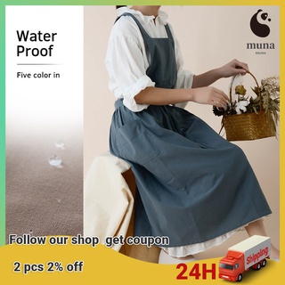 Tạp dề cotton chống thấm nước tiện lợi dành cho nhà bếp