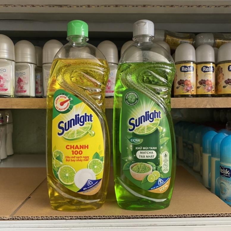 Sunlight Nước rửa chén bát 3 loại chai 750g