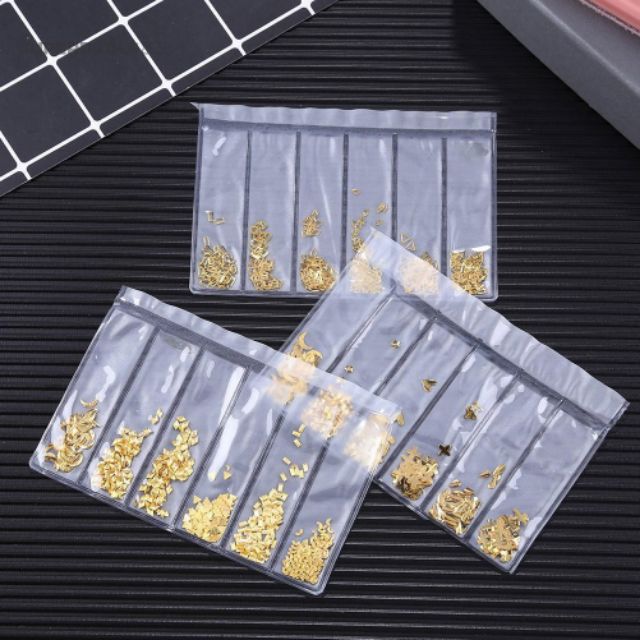 Sticker dán móng tay thiết kế mạ