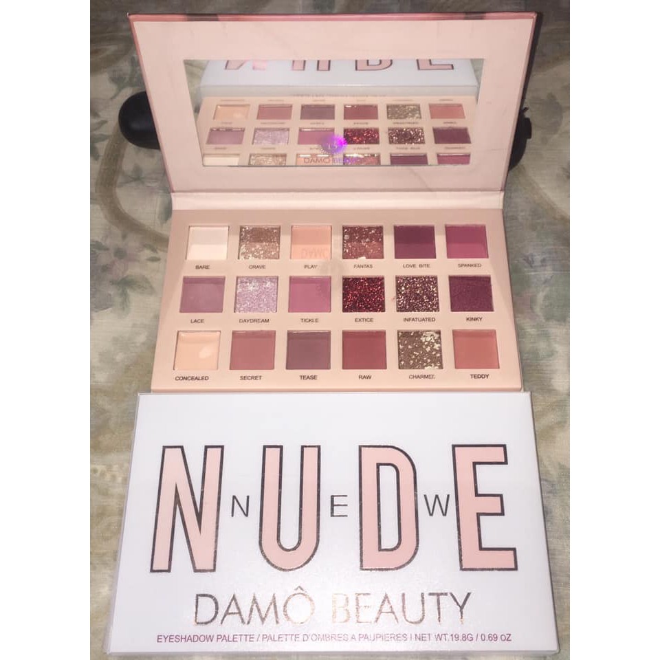 BẢNG MÀU MẮT 18 Ô DAMÔ BEAUTY NUDE EYESHADOW PALETTE - 4773