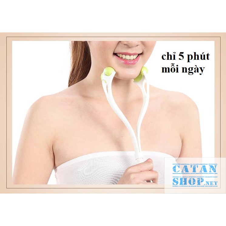 Dụng Cụ Massage cao cấp có nút điều chỉnh Làm Thon Gọn Mặt  Vline GD268-MassageMat-DC