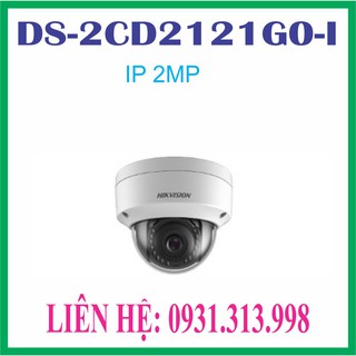 Camera ip dome hồng ngoại 2.0 megapixel hikvision ds-2cd2121g0-i
