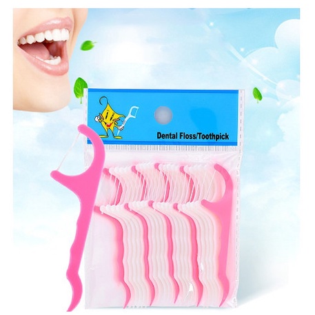Túi 25 chỉ nha khoa,vệ sinh răng miệng siêu mỏng