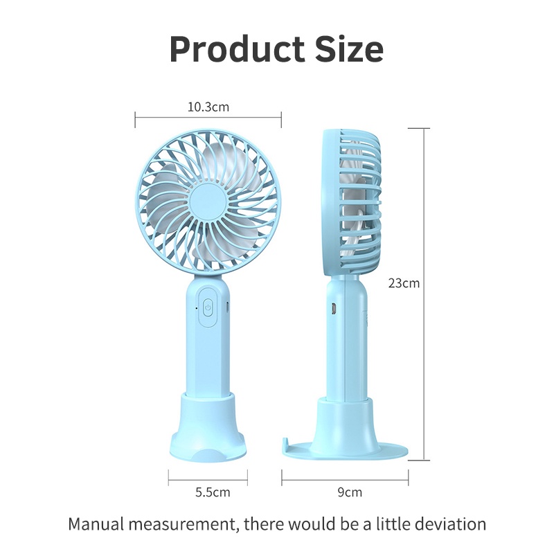 Mini Fan Có Giá Đỡ Tiết Kiệm Năng Lượng Có 3 Cánh Quạt Với 3 Cấp Độ Gió Nhỏ Gọn Xinh Xắn Nhiều Màu Sắc Quạt nhỏ cầm tay