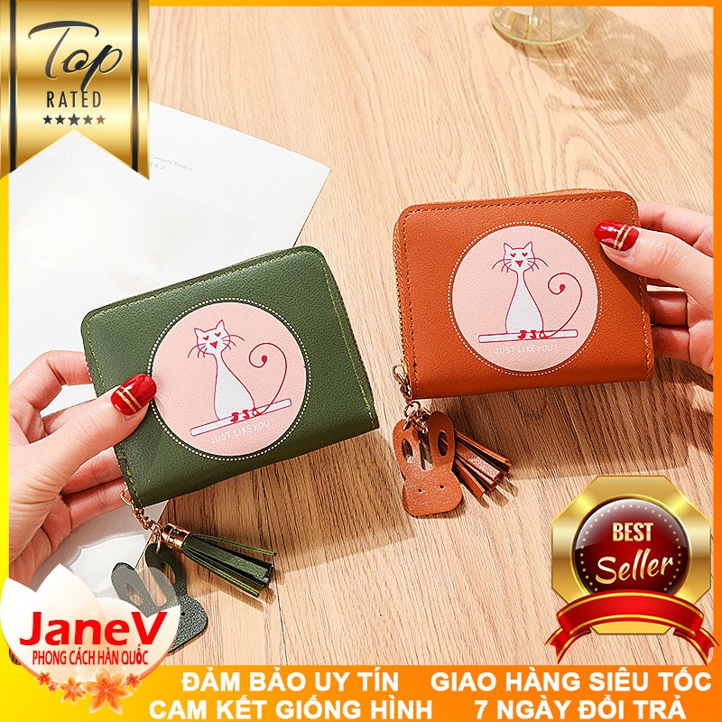 [8 MÀU] Ví Nữ Mini Ngắn Cầm Tay Dễ Thương Nữ Tính Hàn Quốc TVNN237 | BigBuy360 - bigbuy360.vn