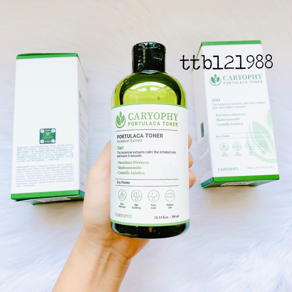 Nước Cân Bằng Làm Dịu Da Caryophy Portulaca Toner - 300ml | BigBuy360 - bigbuy360.vn
