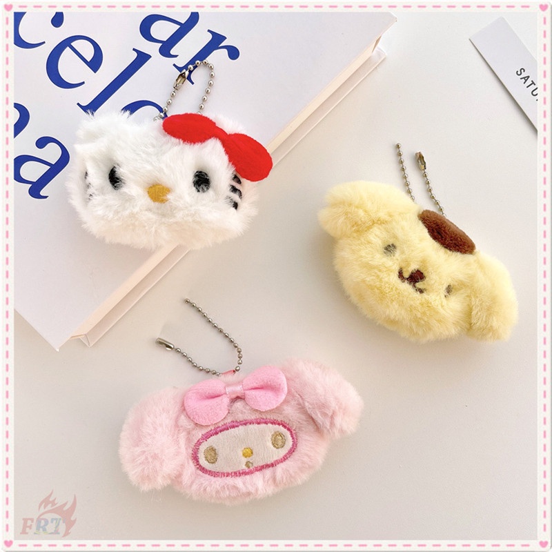 ✪ Móc Khóa Hello Kitty/ Melody/ Pom Pom Purin - Nhân Vật Hoạt Hình Nhồi Bông ✪ 1 Phụ Kiện Túi Dễ Thương Ngọt Ngào Trang Trí Túi Quà