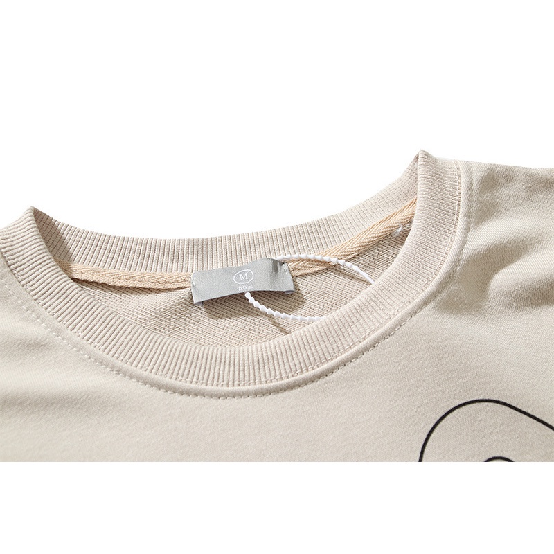 Áo Thun Cotton Tay Dài Thêu Hình Trái Tim Phong Cách Vintage Dành Cho Nam Nữ Plus Size