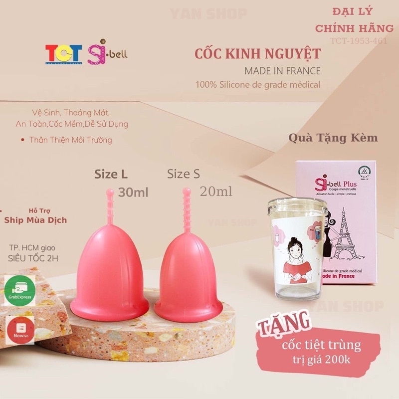 SIBELL CỐC NGUYỆT SAN CHÍNH HÃNG, (FULL QUÀ)