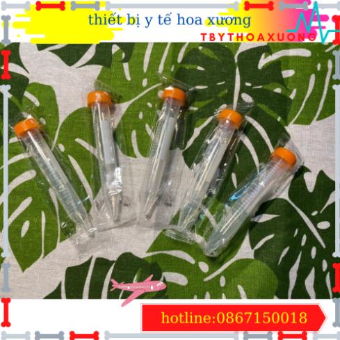 [ Combo 100 Ống ] Ống Fancol 15ml - Ống Ly Tâm 15ml Nắp Vặn, Đáy Nhọn Tiệt Trùng Từng Cái