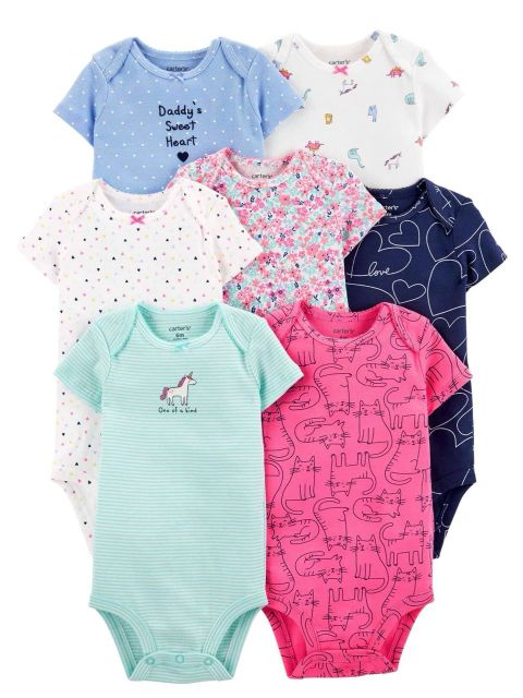 Body chip xuất dư cho bé 0-24M (Kèm Ảnh Thật), body chip cộc, đồ sơ sinh, bodysuit cho bé