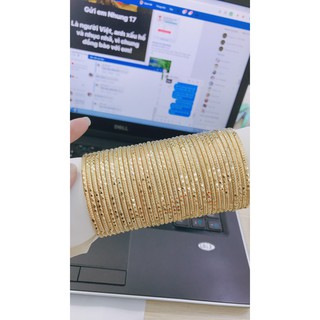 Vòng ximen bộ 7 chiếc khóa giống vàng thật Mã KVT46