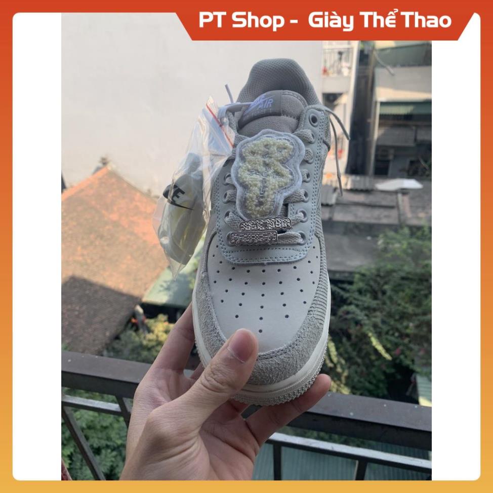 [FreeShip + Hàng Xịn] Giày sneaker cao cấp AF1 x Travis Scott, Giầy Thể Thao AF1 Xám trắng rêu xanh đủ bill box