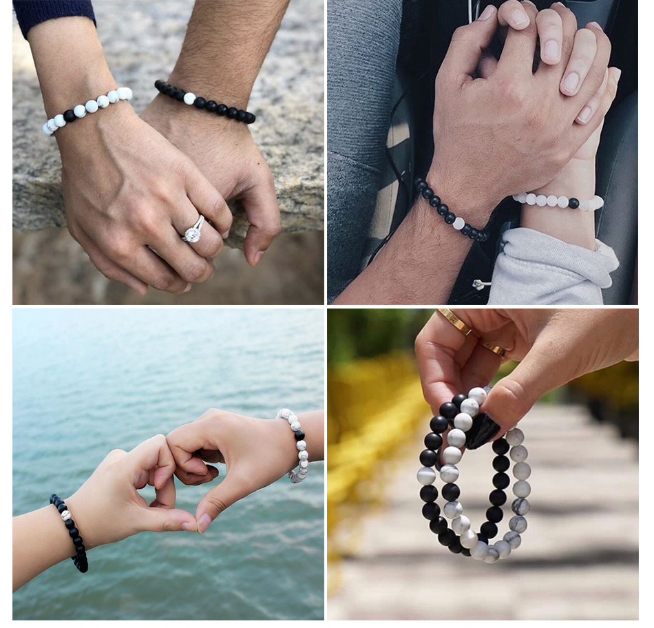 Vòng tay chuỗi hạt cho cặp đôi tùy chọn số lượng