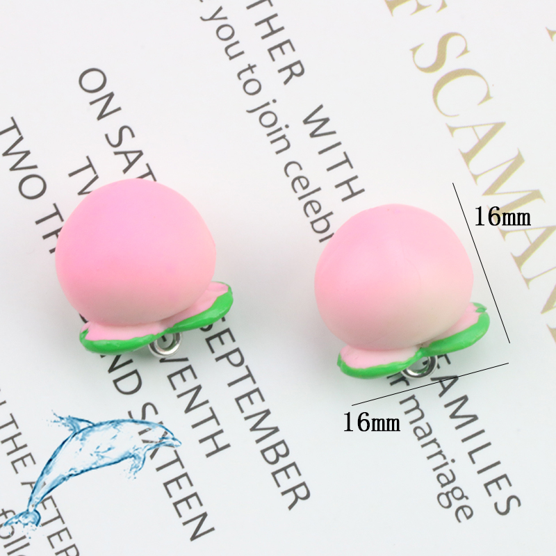 Bông Tai Cao Su Mềm Hình Trái Cây Thời Trang diy