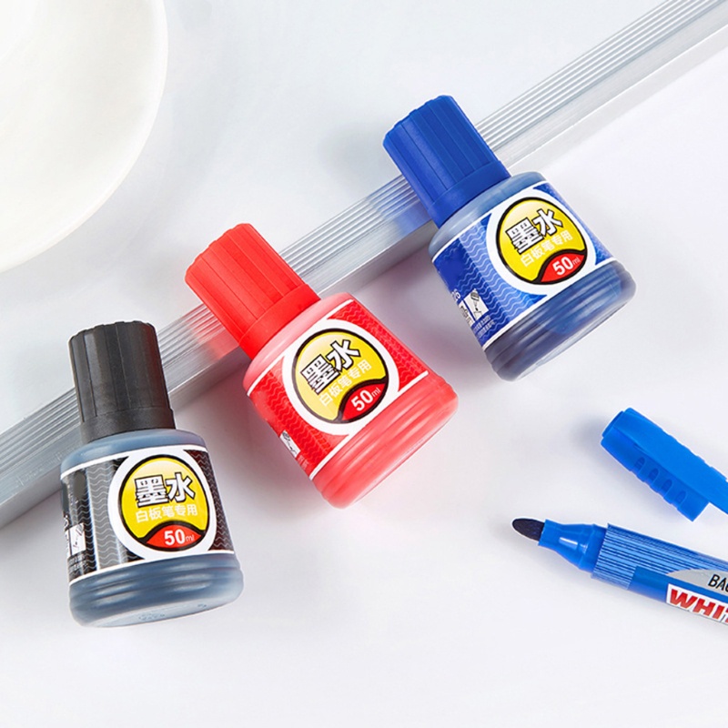 1 Bút Lông Viết Bảng Trắng Đen Đỏ Xanh 50ml Có Thể Tẩy Xóa Được