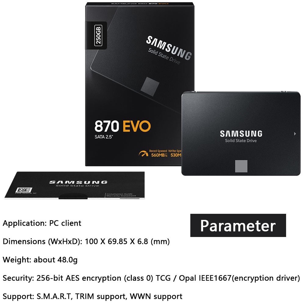 Ổ cứng SSD 870 E VO 500GB, 1TB HDD SATA 2.5 | WebRaoVat - webraovat.net.vn