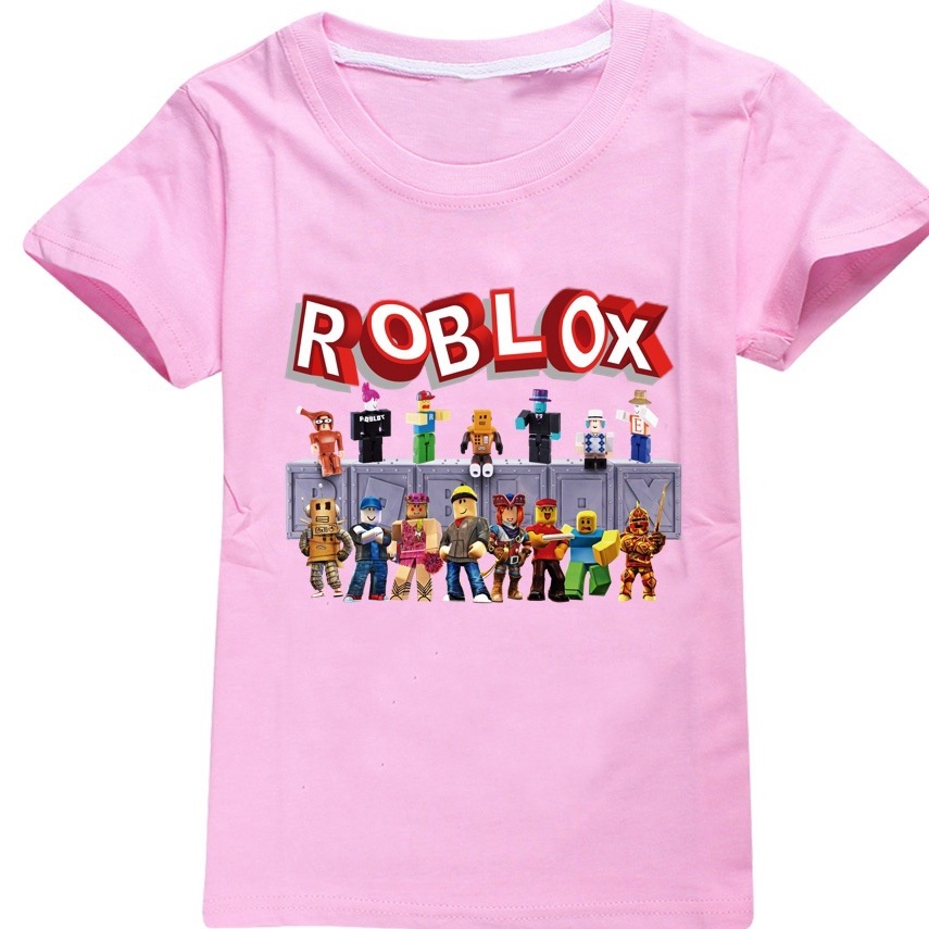 Áo thun bé trai và bé gái in hình Game ROBLOX, Chất liệu cotton thoáng mát mềm mịn, Hình in không bong tróc, SSSHOP
