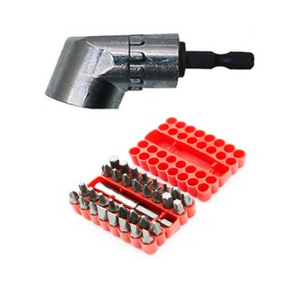 chuyển hướng máy khoan bắt vít ngắn dài + 33 đầu vít