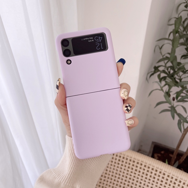 Ốp Điện Thoại Chống Rơi Màu Macaron Cho Samsung Galaxy Z Flip 3