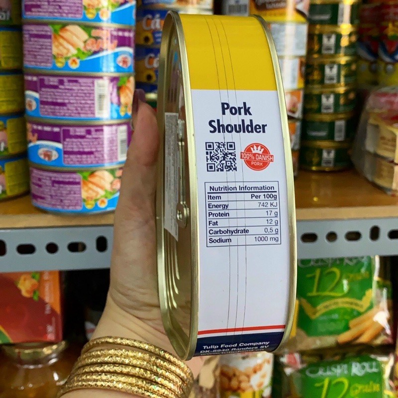 Thịt heo hộp Tulip Pork Shoulder 340g