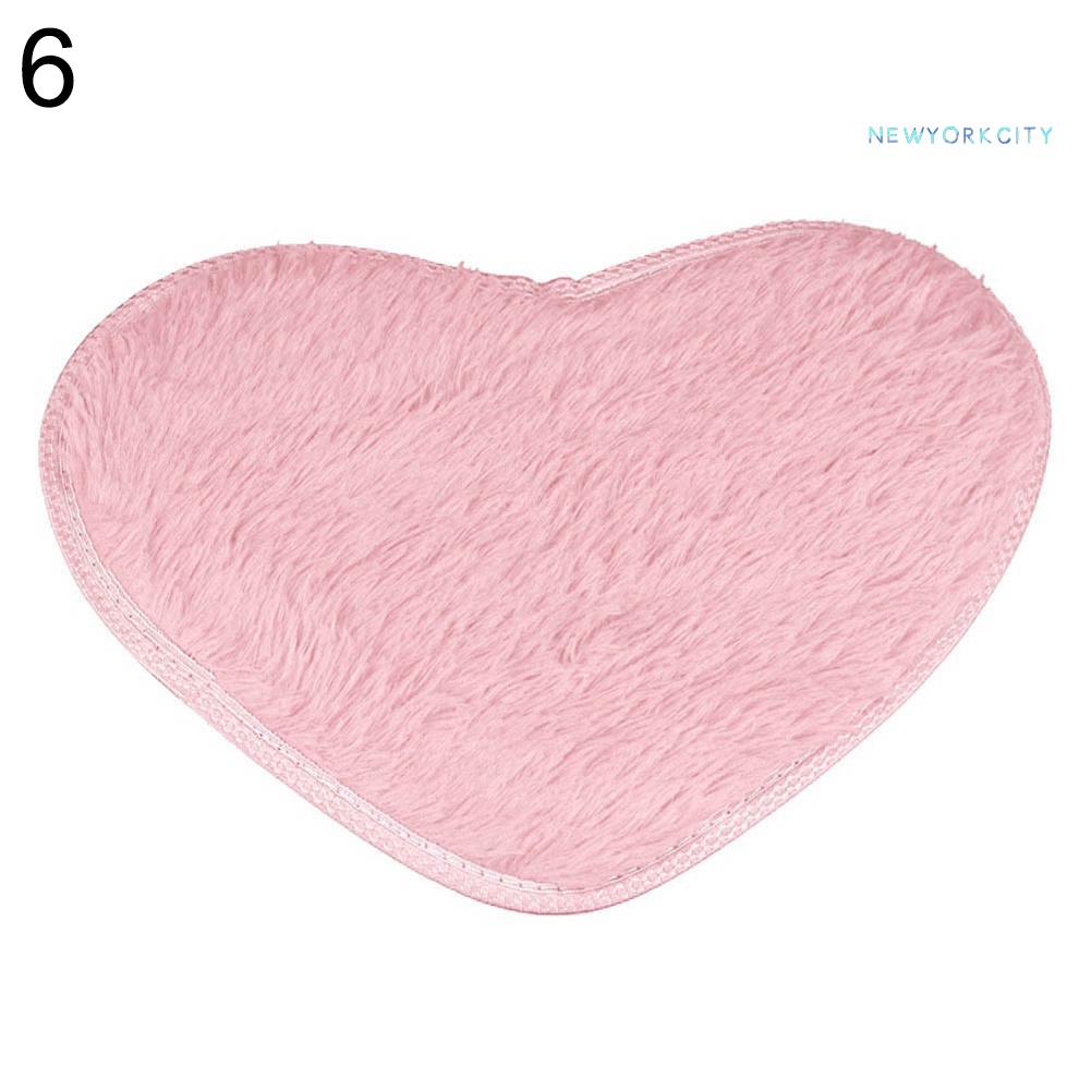 Thảm Chùi Chân Chống Trượt Hình Trái Tim Kích Thước 40X30Cm