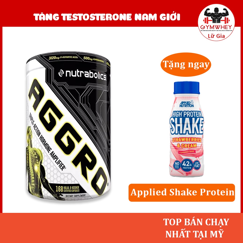 Viên Aggro Tăng Hocmon Nam Bổ Sung Tăng Test Giúp Tăng Cơ Tăng Sinh lý Nam Nutrabolics Test Aggro 168 Viên
