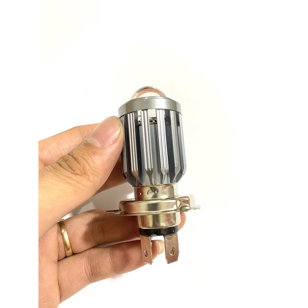 Đèn Led Pha 2 Màu Chân H4 Lắp Cho Ô Tô Xe Máy Siêu Sàng Loại 1
