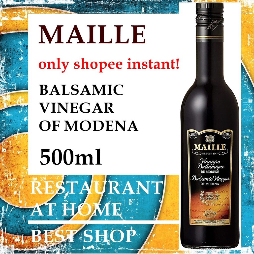 Giấm Balsamic Maille nhập khẩu từ Pháp 500ml - Sản Phẩm Hoàn Hảo NHẤT! - Chỉ giao hàng Shopee Food Instant Hà Nội