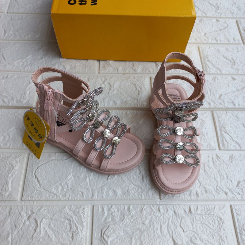 Sandal bé gái.Giày sandal chiến binh cao cổ cá tính cho bé gái mền nhẹ êm chân