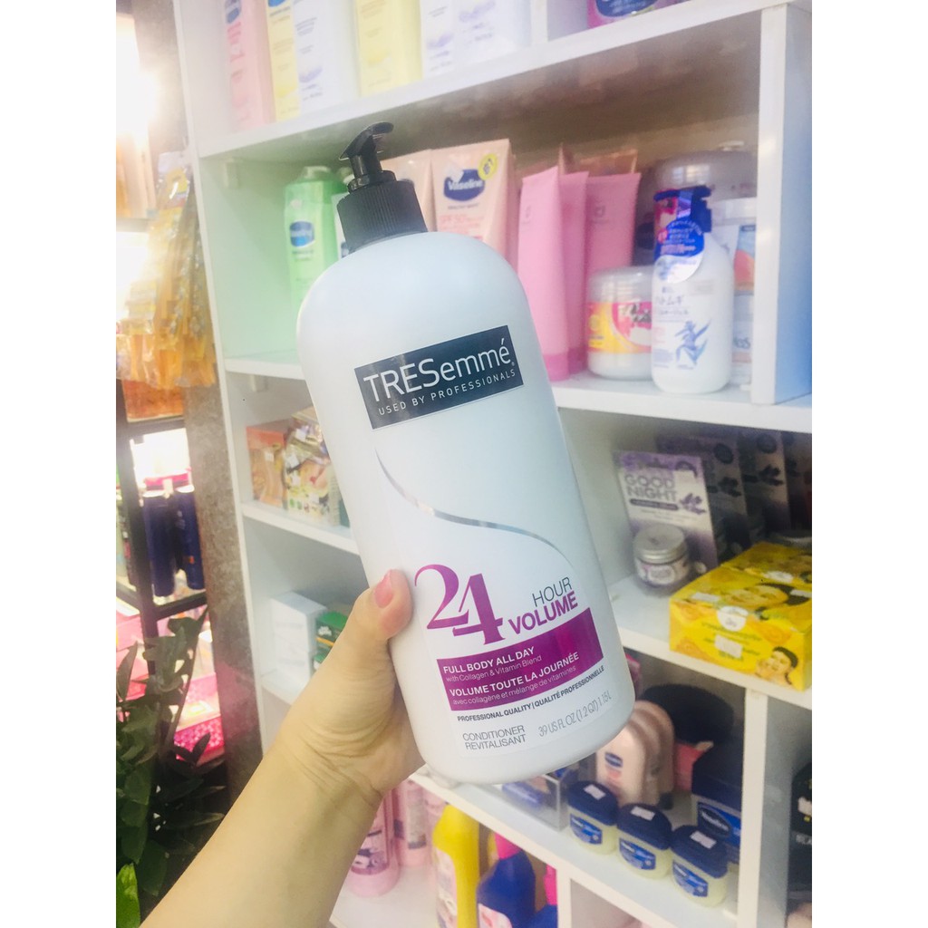 DẦU GỘI - DẦU XẢ TRESEMME MỸ 24 HOUR VOLUME SHAMPOO - CONDITIONER MỸ DÀNH CHO TÓC UỐN CONG, TẠO ĐỘ PHỒNG CHÂN TÓC 1L15