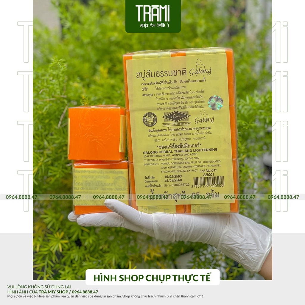 [CHÍNH HÃNG] Xà phòng Cam Nghệ Thái Lan Orange Natural Soap.