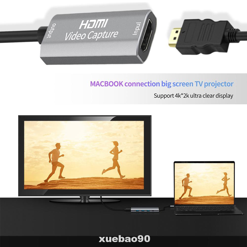 Bộ Chuyển Đổi Video Hdmi Sang Usb Bằng Hợp Kim Nhôm Tốc Độ Cao Di Động Hỗ Trợ Giảng Dạy / Phát Sóng Trực Tuyến Thẻ