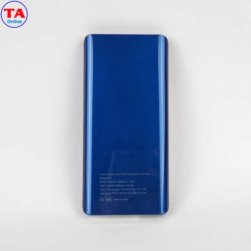 WiFi 4G Netmax M5 Plus Tốc độ LTE 150Mbps Kiêm sạc dự phòng Pin 10000mAh Sạc nhanh 22.5W