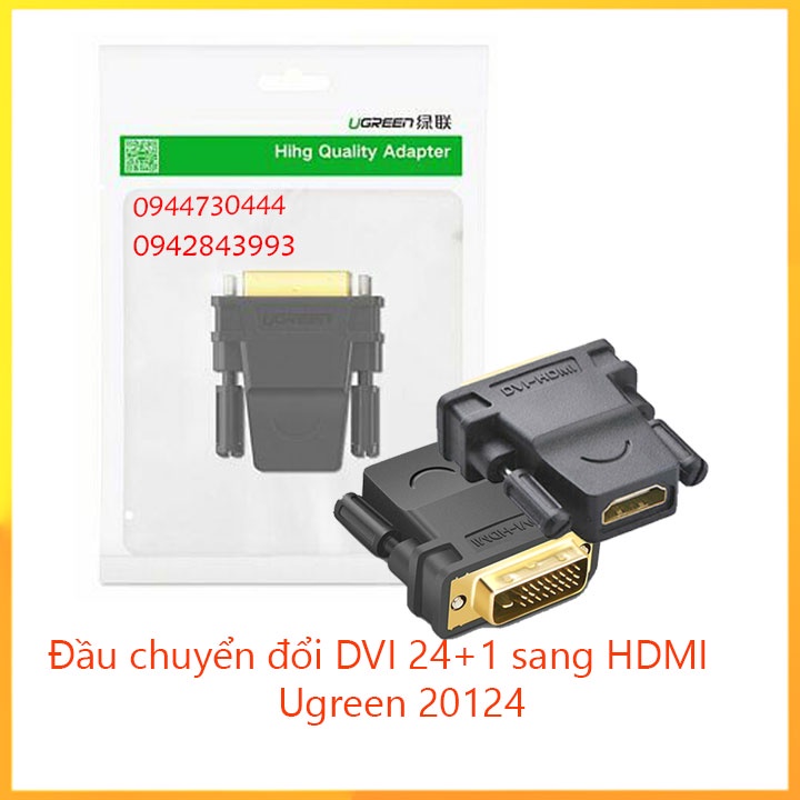 Đầu chuyển đổi DVI 24+1 sang HDMI chính hãng Ugreen